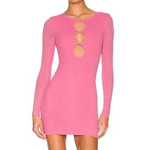 Superdown Pink Cutout Dress